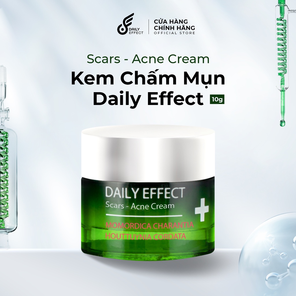 Kem Chấm Mụn DAILY EFFECT Khổ Qua Rừng & Rau Diếp Cá - DAILY ACNE CREAM 10g