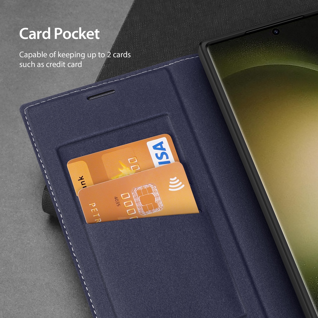 DUX DUCIS Samsung Galaxy A34 5G A54 A14 LTE S23/S23 +/S23 Ultra Bao Da Điện Thoại Ốp Dạng Ví Sang Trọng