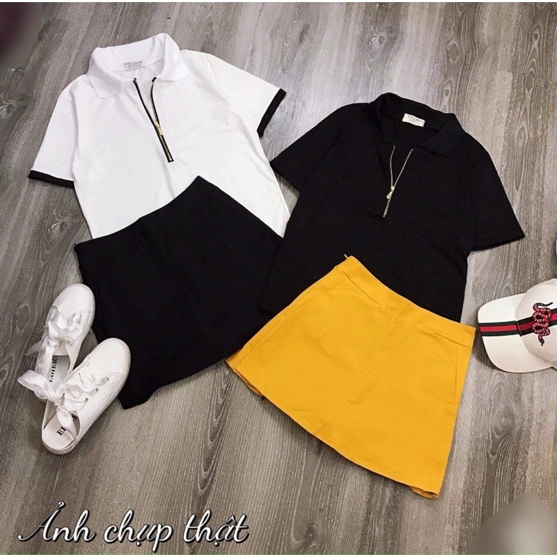 CHÂN VÁY CHỮ A TRƠN 3 MÀU