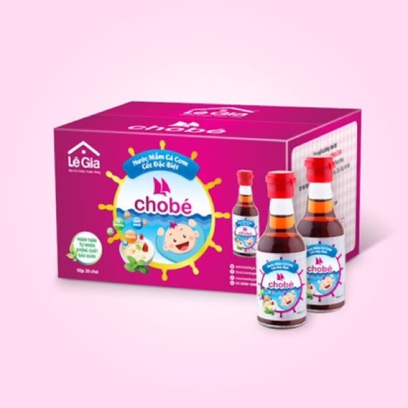 Nước mắm Lê Gia, nước mắm cho bé dạng lọ thuỷ tinh 60ml Shop mẹ Min