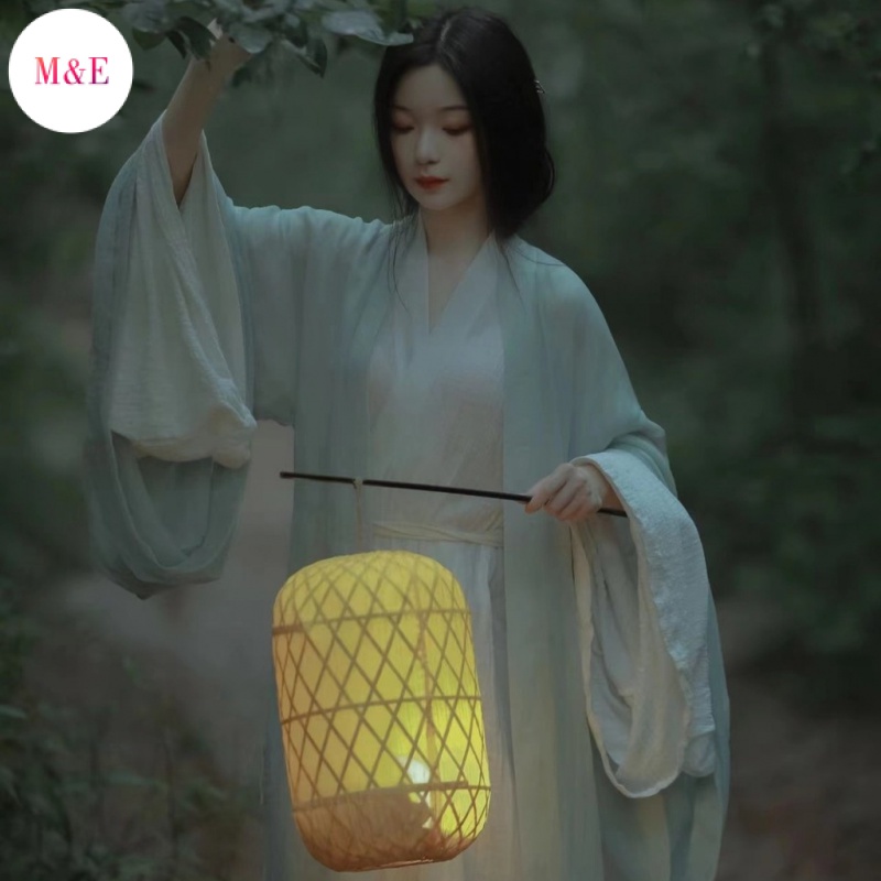 M &amp; E Boutique [Qingjiang Dream] Hán Phục Dáng Suông Chiết Eo Siêu Thơ Mộng Phong Cách Cổ Điển Thanh Lịch Cho Nữ