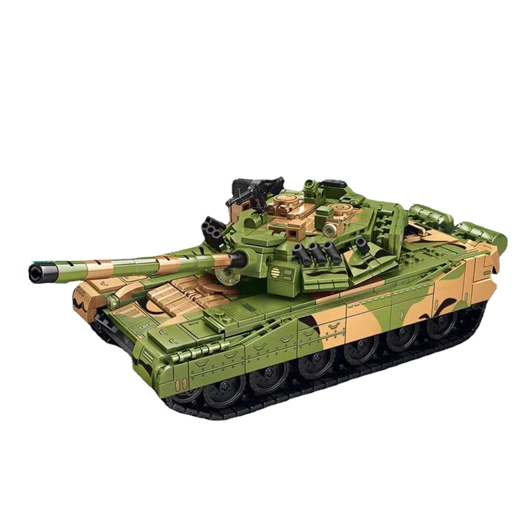 1356 Khối Lắp Ráp Mô Hình Xe Tăng MOC WW2 T-80U Mới