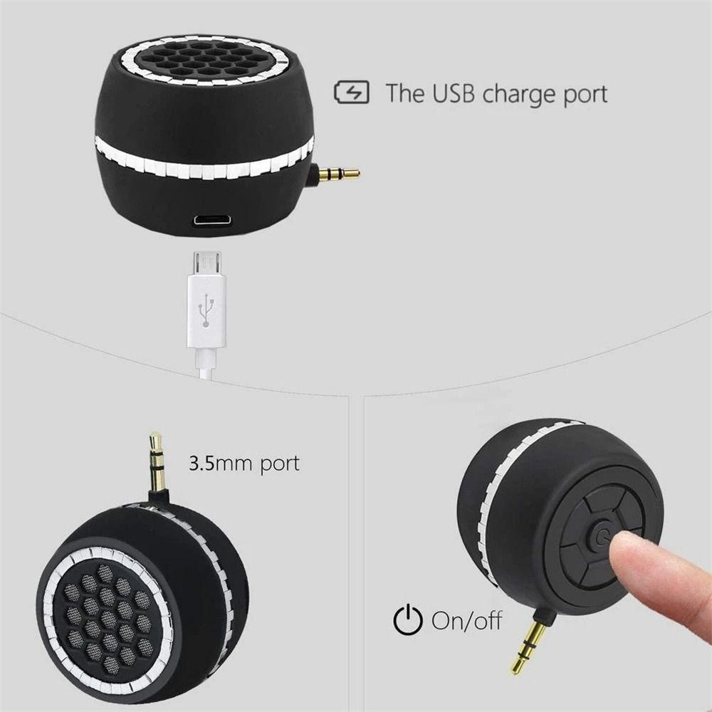 Loa Điện Thoại / Máy Nghe Nhạc MP3 MP4 Giắc Cắm 3.5mm Dành Cho Điện Thoại / Máy Tính Bảng / Laptop Mini