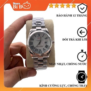 Đồng hồ nam Rolex máy nhật, chống nước phiên bản size 38mm mặt băm, dây thép 904L đúc không rỉ CAO CẤP
