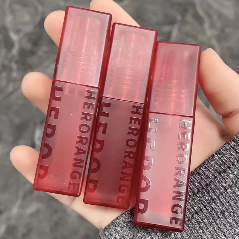 Son Kem Lì HERORANGE® Son Môi Màu Nhung Lì Không Thấm Nước Thời Trang Hazy Reveals