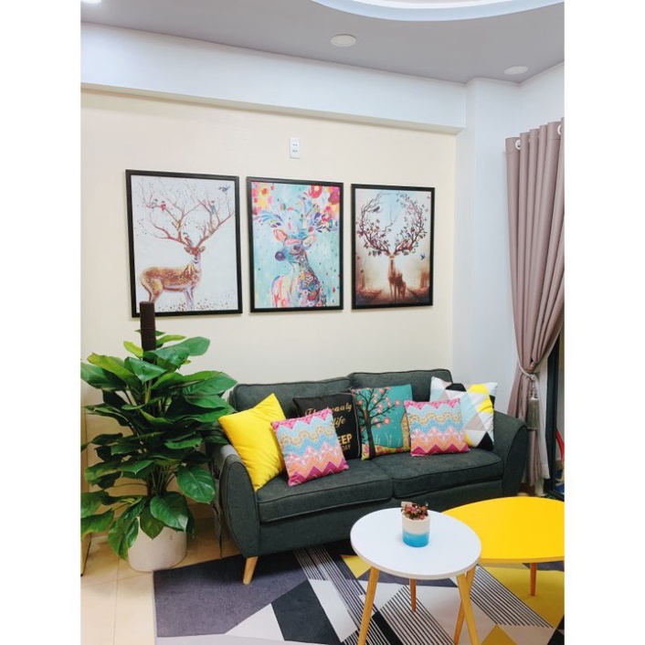 Combo bàn trà chân gỗ sồi  - GP55 / BT50M
