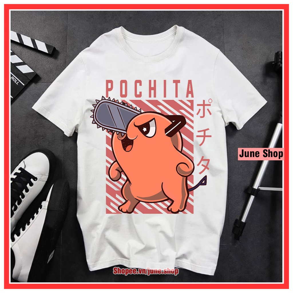 Áo Chainsaw Man - Áo Anime in hình Denji, Makima, Power, Pochita, Aki chất cotton co giãn 4 chiều