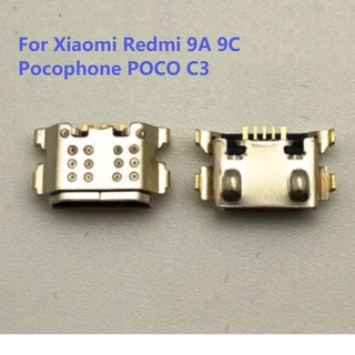 Set 2-10 đầu nối cổng sạc micro usb cho xiaomi redmi 9a 9c pocophone poco c3