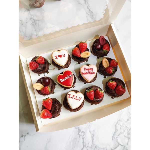 Combo 10 hộp cupcake 4-6-9-12 bánh