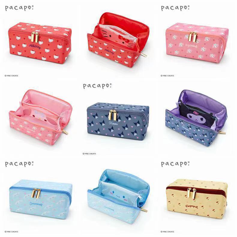 Túi Đựng Bút Chì / Mỹ Phẩm Sức Chứa Lớn In Hình Kuromi My Melody Cinnamoroll Sanrioed Đáng Yêu