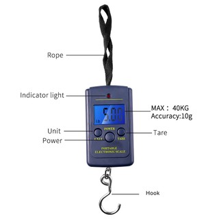 Cân Điện Tử Mini Bỏ Túi 40kg / 10g Tiện Dụng