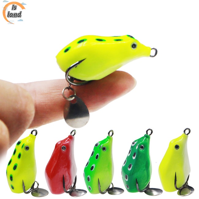 Mồi Câu Cá Giả Bằng Silicone Hình Ếch Mini 4cm 6g Nhiều Màu Sắc