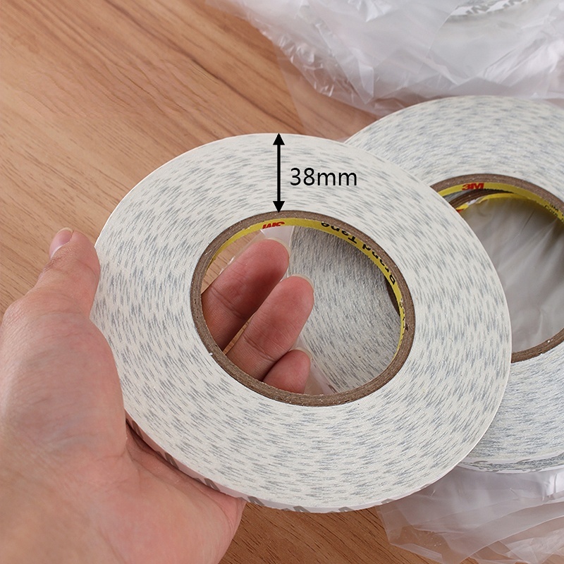 Cuộn Băng Keo Da Hai Mặt Dài 50m Rộng 3 / 5mm Dài 3m