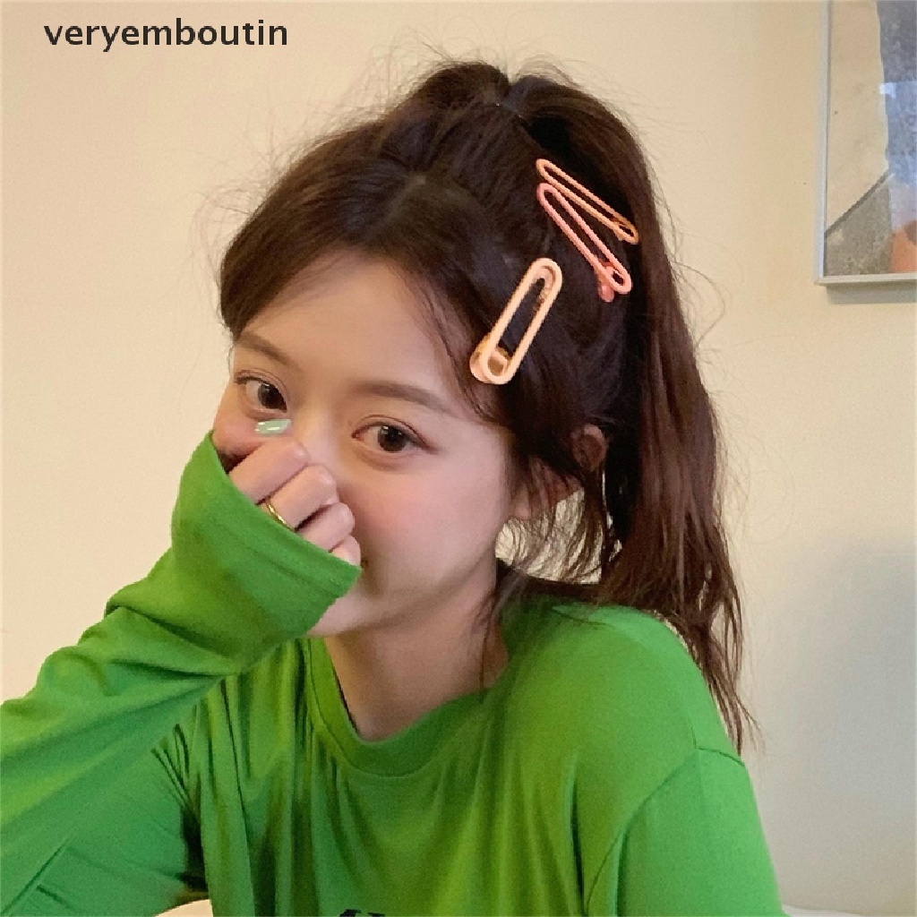 Bộ 3 Kẹp Tóc Màu Sắc Ngọt Ngào Thời Trang Cho Nữ