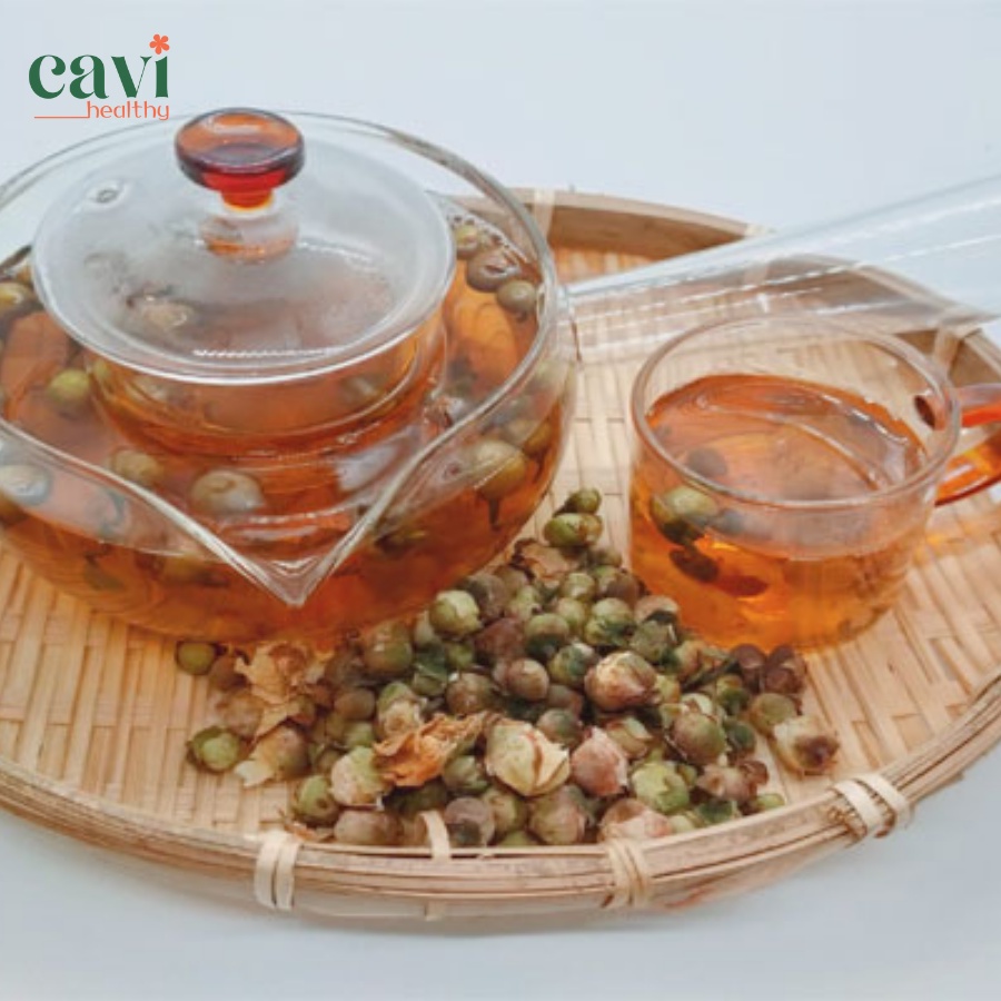 Trà Hoa Sen Tuyết sấy khô 100g giúp đào thải độc tố, làm trắng da Cavi Healthy