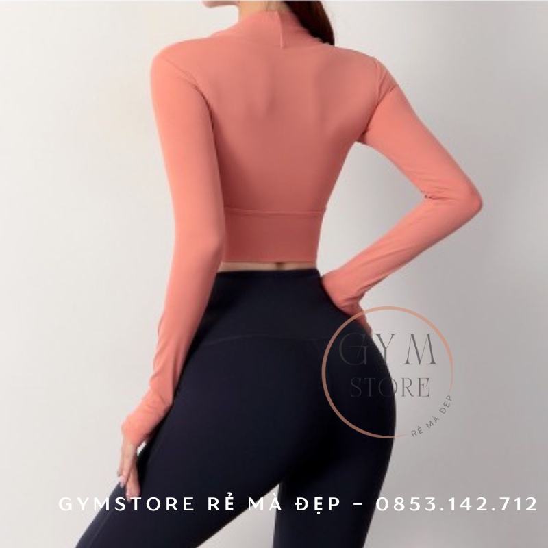 Áo Tập Gym Yoga Croptop Ôm Body Thể Thao Nữ 𝐂𝐎́ 𝐌𝐔́𝐓 Thun Poly Mềm Mịn Siêu Thoáng Thoải Mái 𝙎𝙤𝙡𝙤 𝙎𝙥𝙤𝙧𝙩𝙨𝙬𝙚𝙖𝙧 385