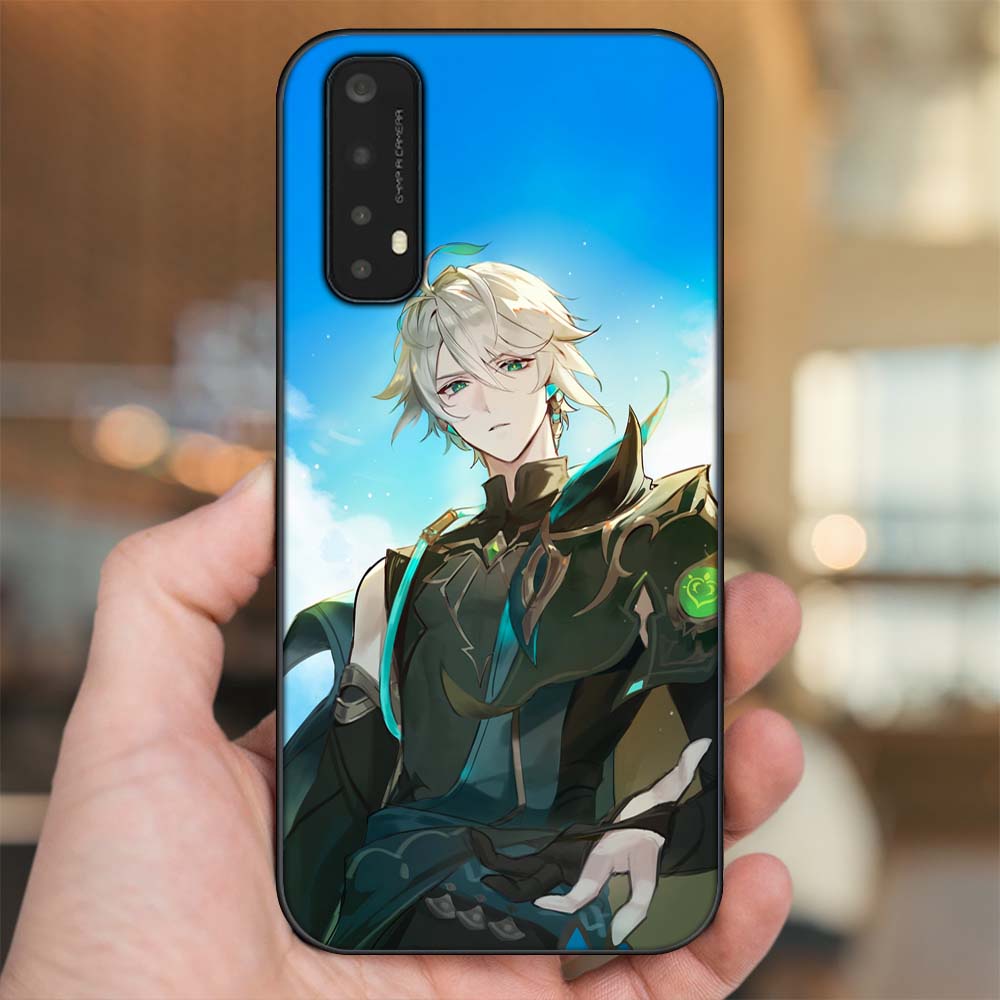 Ốp lưng Realme 7 viền đen in hình Alhaitham Genshin Impact