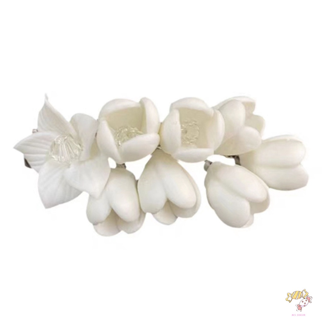YADORNOS Kẹp Tóc Mái Ngang Đính Hoa Dễ Thương Cho Bé Gái