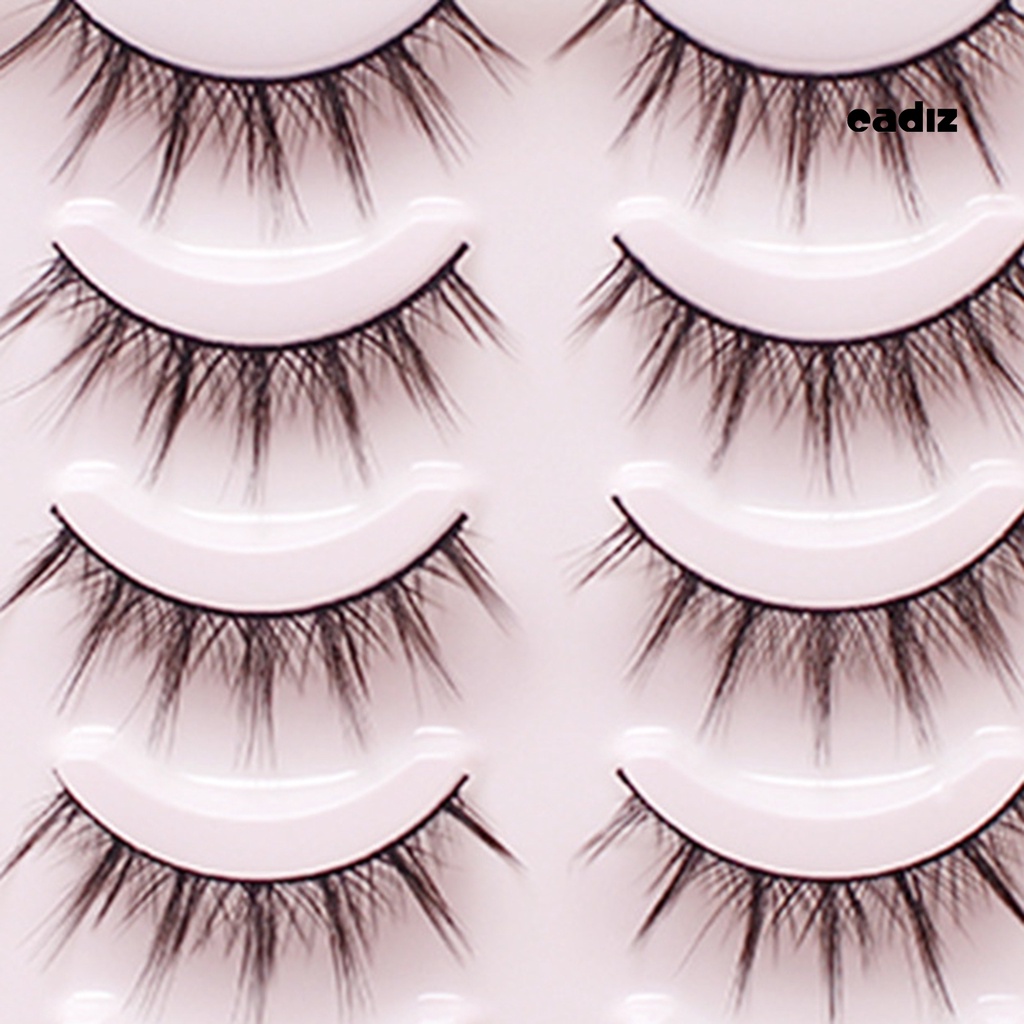 Set 5 Cặp Lông Mi Giả Không Gây Kích Ứng Tự Nhiên 7 Phong Cách Chuyên Dụng Trang Trí Sinh Viên