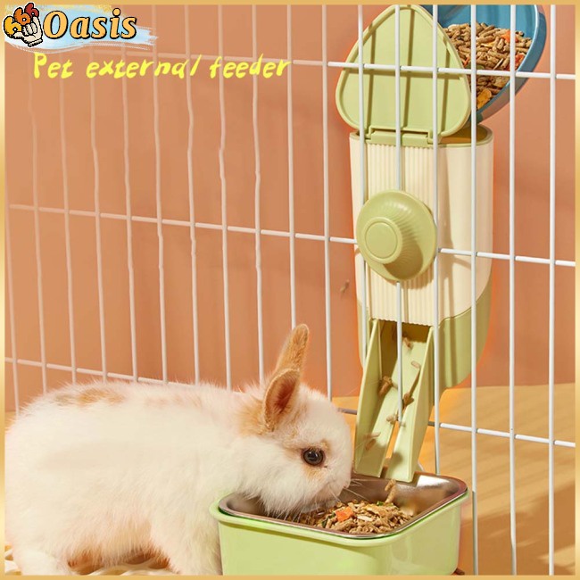 Hộp Đựng Thức Ăn Tự Động Sức Chứa Lớn Tháo Rời Được Cho Thỏ / Hamster / Nhím / Heo