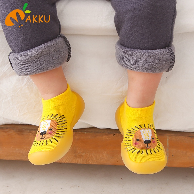 Giày Đế Mềm Chống Trượt Kiểu Hoạt Hình Xinh Xắn Đáng Yêu Cho Bé Tập Đi