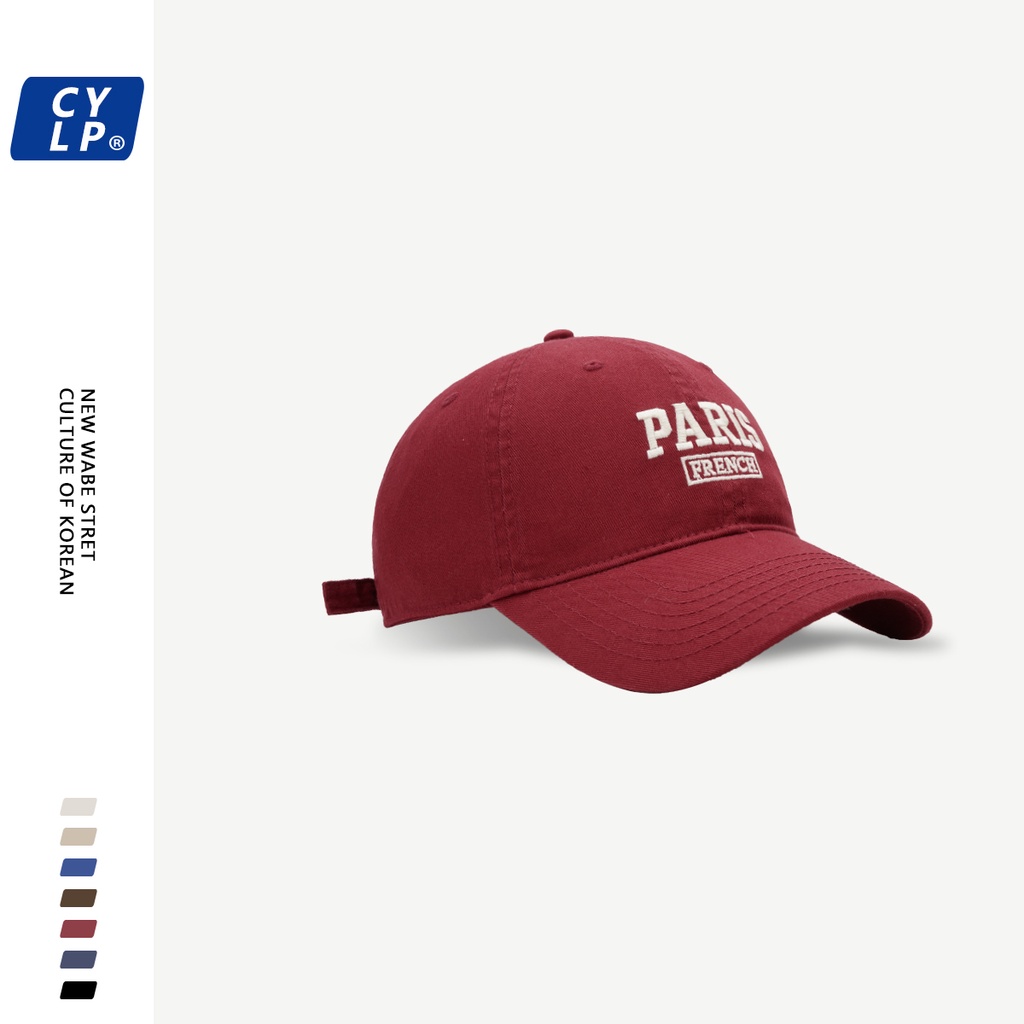 Mũ Lưỡi Trai Thêu Chữ Phong Cách Hàn Quốc Thời Trang Cho Cặp Đôi