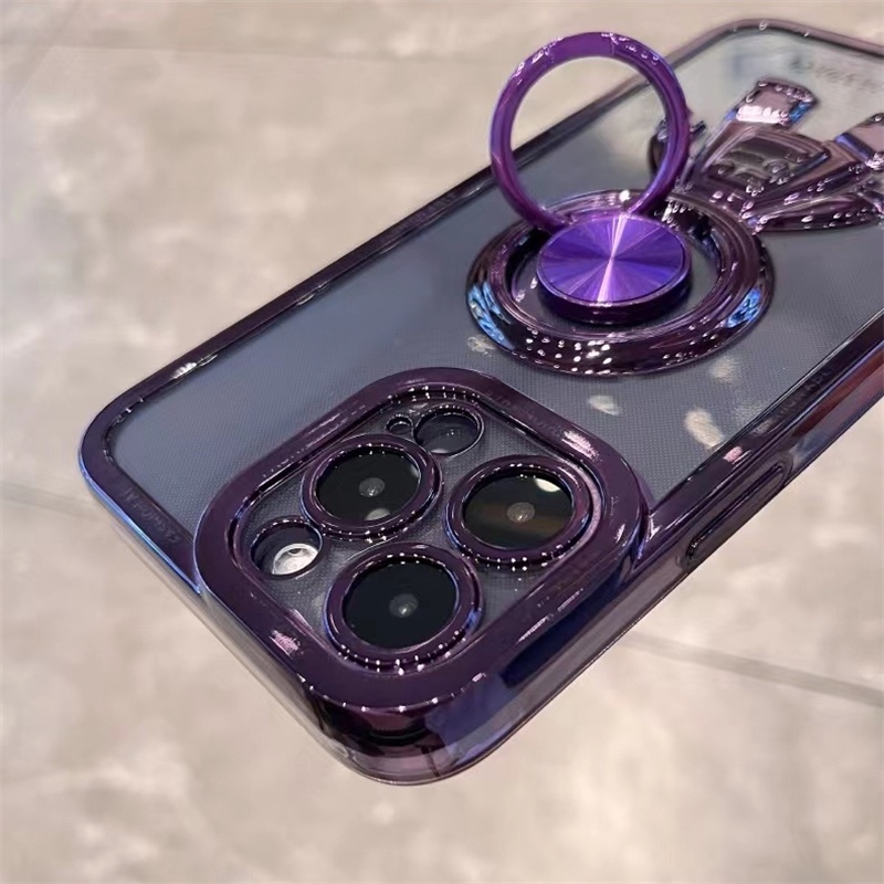 Ốp Điện Thoại Họa Tiết Phi Hành Gia Hoạt Hình Gắn Giá Đỡ Cho iPhone 14 13 12 11 Pro Max