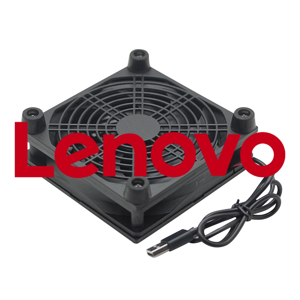 Quạt tản nhiệt LENOVO làm mát không khí Router Tivi Set-Top Box nguồn USB 5V 12cm