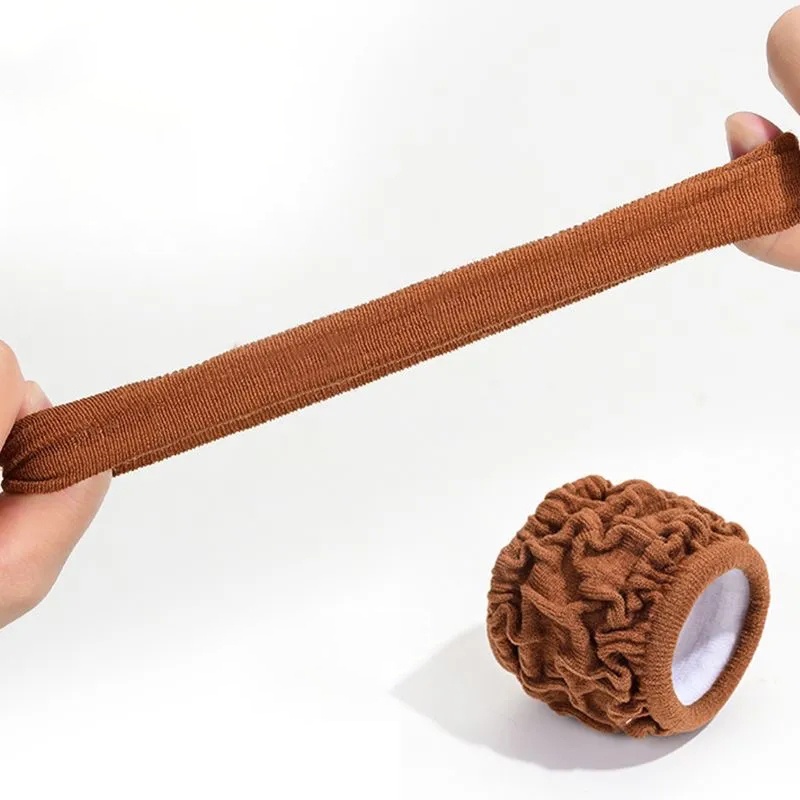 Dây Cột Tóc Cao Su Co Giãn Dày Dặn Thiết Kế Đơn Giản Thanh Lịch Cho Nữ Giá Đỡ