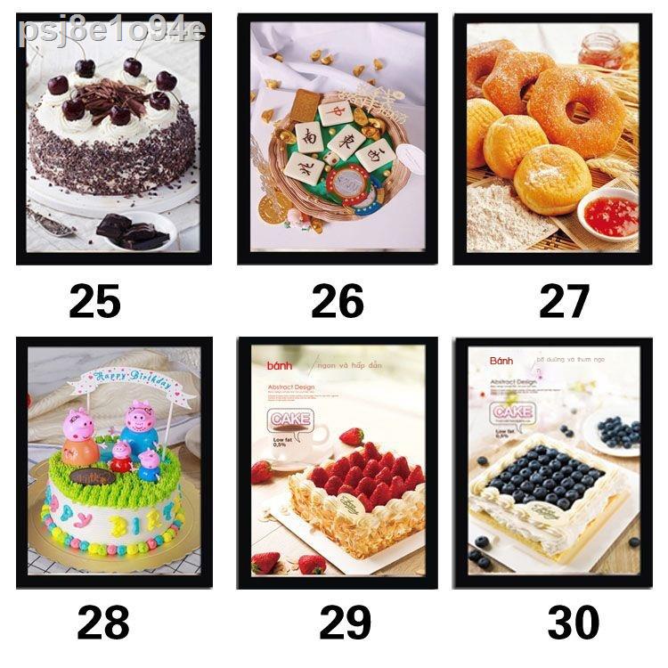 Tranh trang trí cửa hàng bánh sinh nhật bánh treo hình túi bánh ngọt phòng bức tranh tường phong cách phương Tây cửa hàn