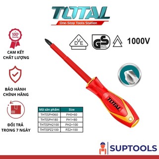 Tua vít bake cách điện total thtisph060 - thtisph180 - thtisph2100 - thtispz2100 dùng cho thợ điện