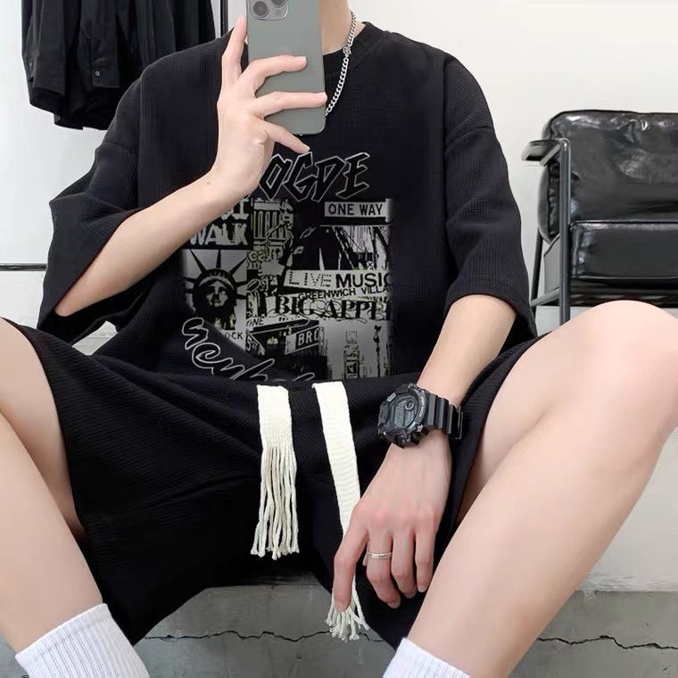 Set Áo Thun Ngắn Tay Và Quần Short Thời Trang Mùa Hè 2023