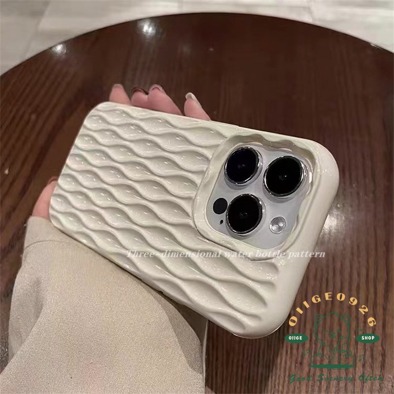 Mới Ốp Điện Thoại TPU Bóng In Hình Chai Nước Ba Chiều Cho iphone14 13 12 11Pro Max 14 Plus