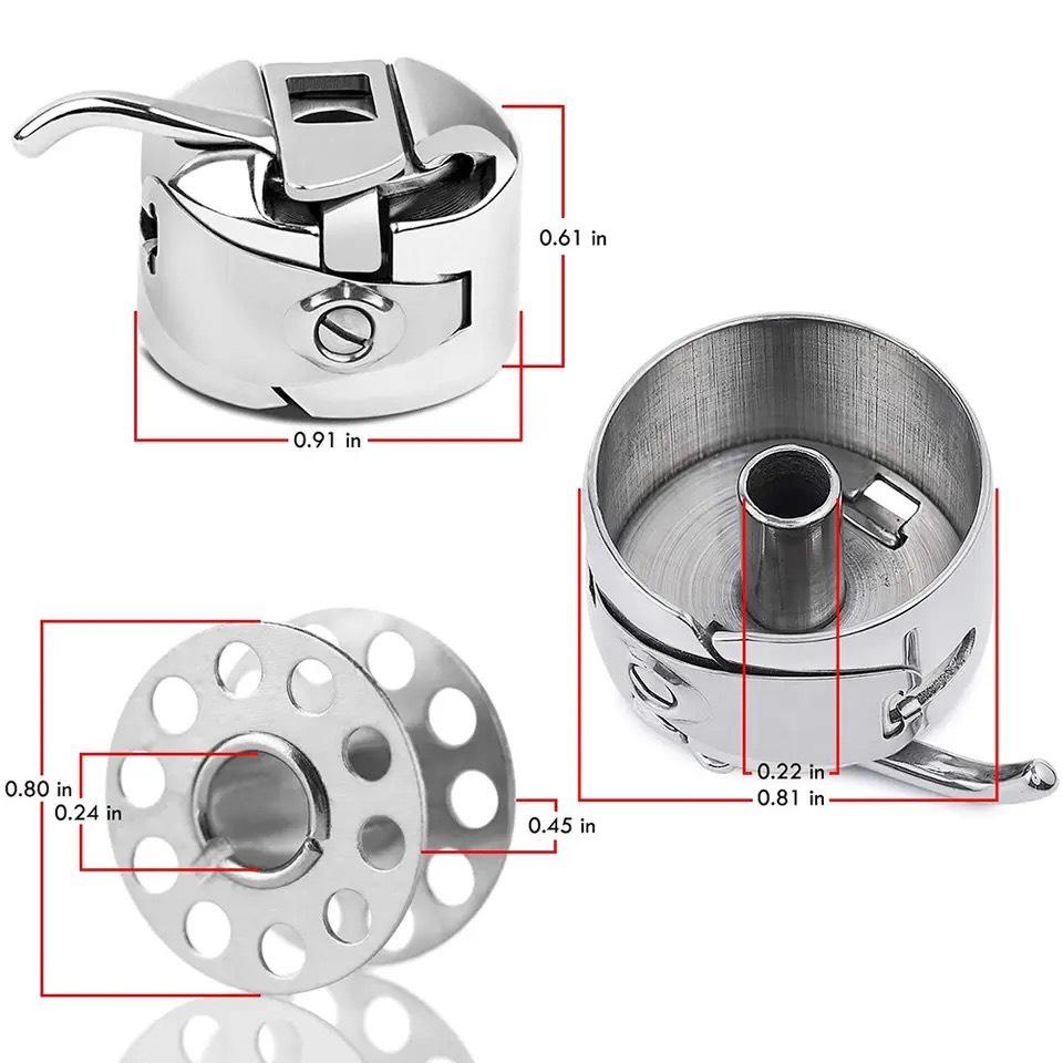 Bộ ( 1 thoi, thuyền (quả đào) và 05 suốt ) sử dụng máy may gia đình LOẠI TỐT
