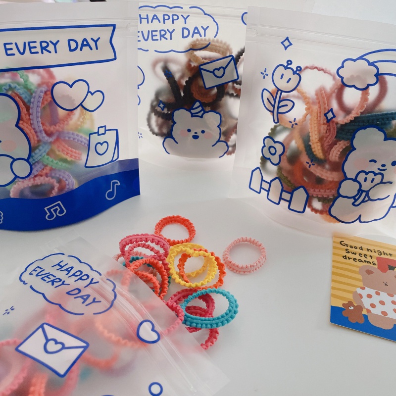 Khung Treo Đồ Dùng Em Bé Tiện Dụng Chất Lượng Cao❤Set 50 Dây Cột Tóc Co Giãn Màu Kẹo Ngọt Phong Cách Phương Tây Dễ Thương Cho Bé Gái