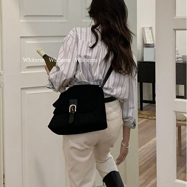 Túi Xách Da Lộn Đeo Vai Phong Cách Hàn Quốc Thời Trang Thu Đông Mới Cho Nữ