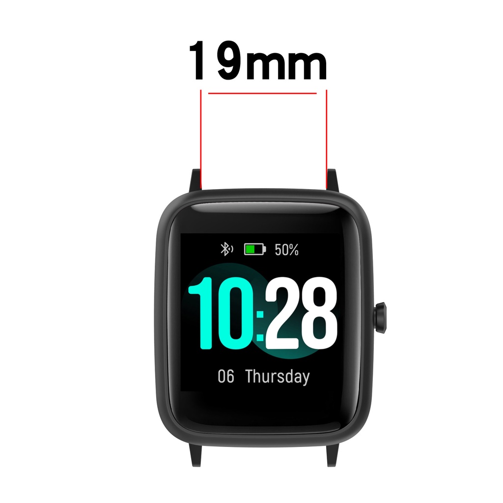 Dây Đeo Bằng Silicone 18mm 19mm 20mm 22mm Cho Đồng Hồ Garmin Venu 2S Vivoactive 4S Active S ID205 ID216 Uwatch Ufit