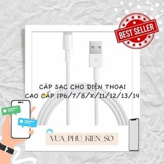 Dây Cáp Sạc Dành Cho Điện Thoại 6/7/8/7plus/plus/x/xsmax/11/12/13/pro/promax [Cáp 5ic]