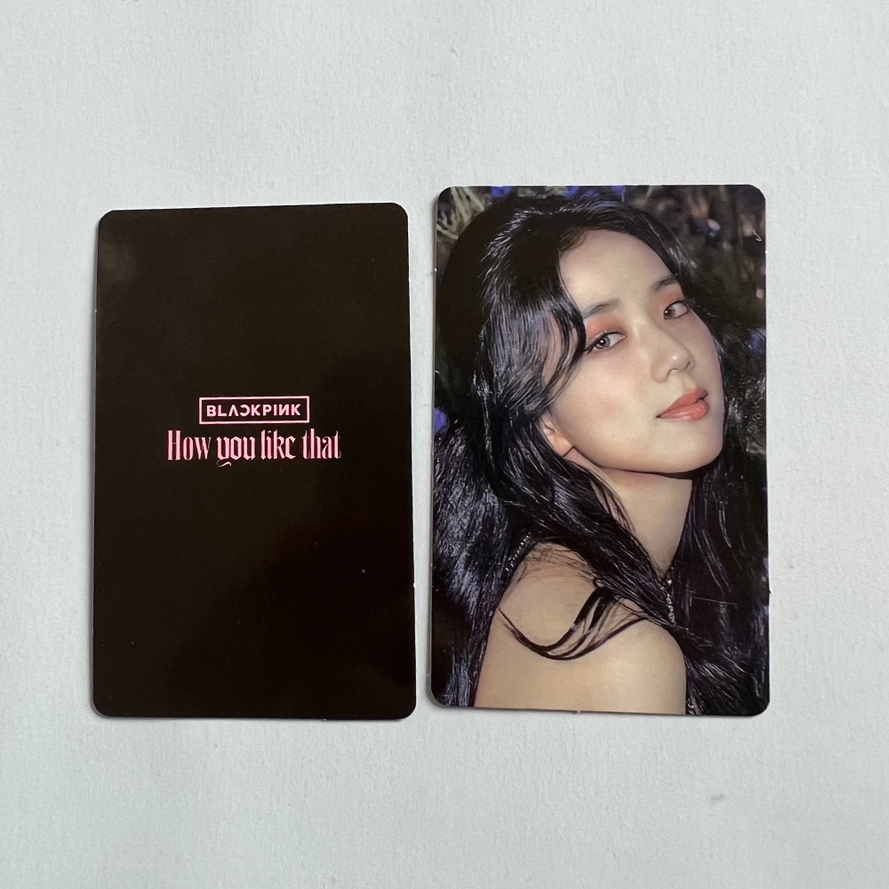 Bộ Ảnh Thẻ Hình Nhóm Nhạc Blackpink HOW YOU LIKE THAT THAT KIM JISSO Bộ 4 Thẻ Hình Nhóm Nhạc BlackPink Jisoo photocard