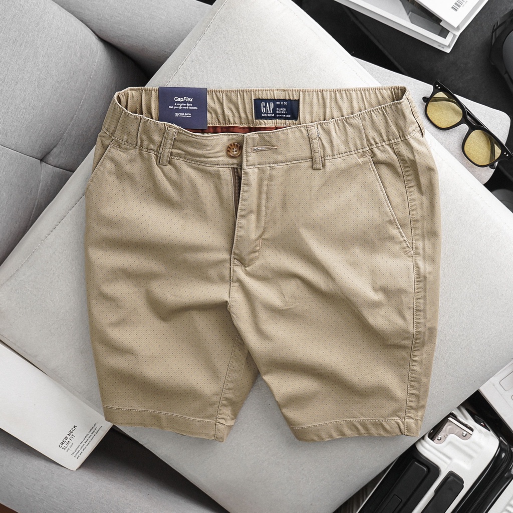 Quần short kaki GAP lưng thun dây rút cao cấp S28