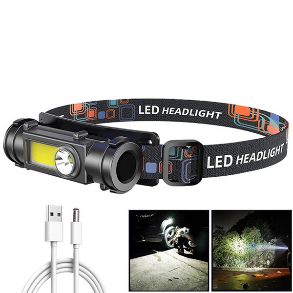 Đèn pin đội đầu gọn nhẹ siêu sáng pin sạc