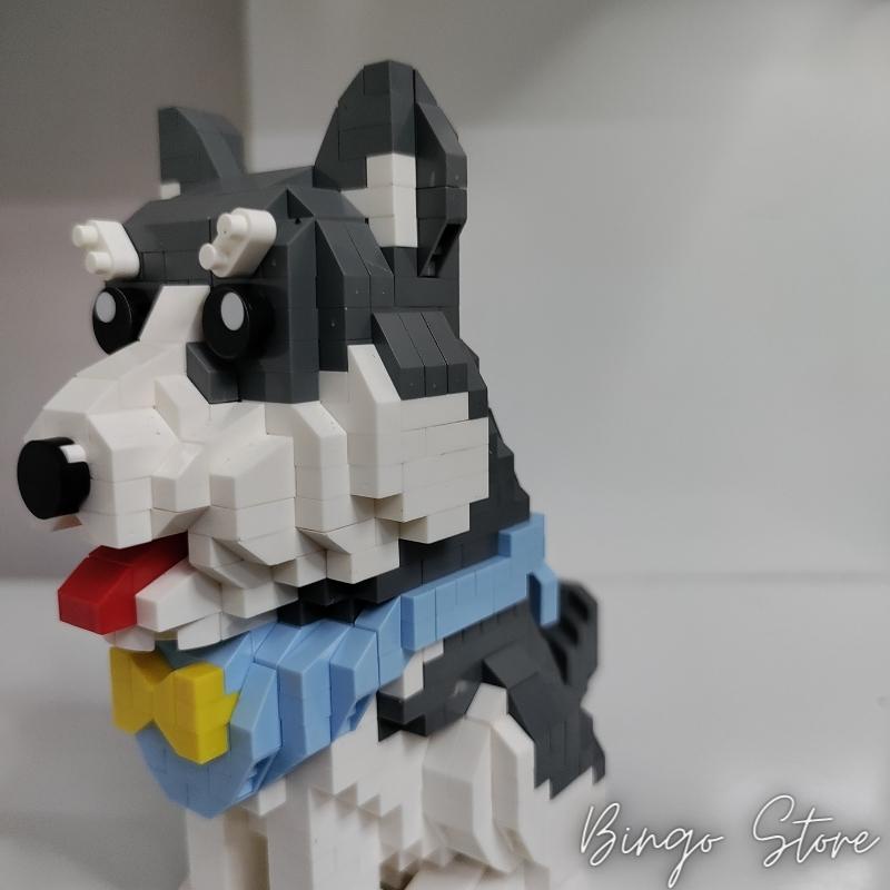 MÔ HÌNH LẮP RÁP CHÓ HUSKY 796 CHI TIẾT CỰC HẤP DẪN