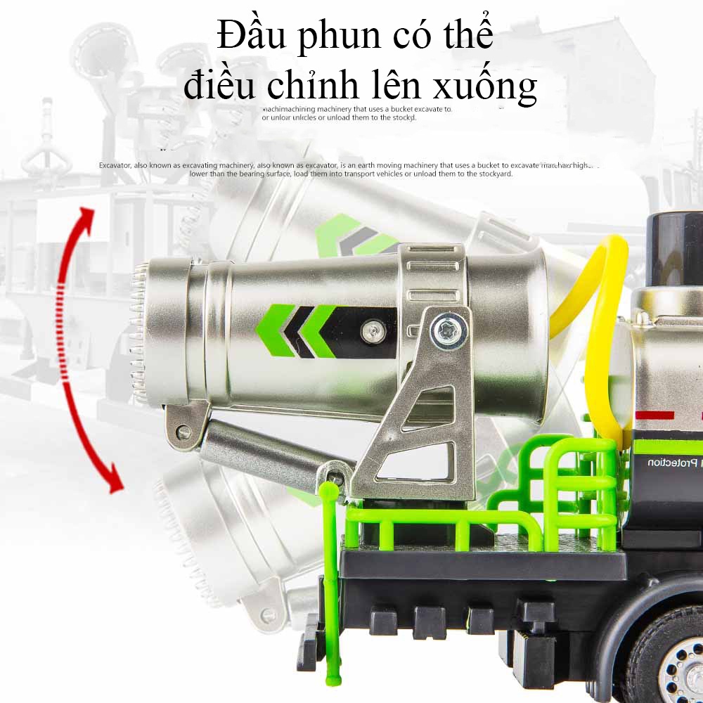 Đồ chơi xe ô tô phòng chống dịch bệnh, khử khuẩn bảo vệ môi trường phun được nước có nhạc và đèn