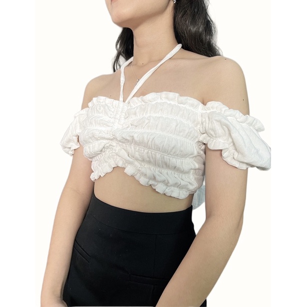 LUCY TOP - Áo muslin nơ lưng - AIMEE