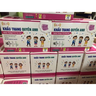 KHẨU TRANG Y TẾ TRẺ EM QUYỀN ANH 3 LỚP