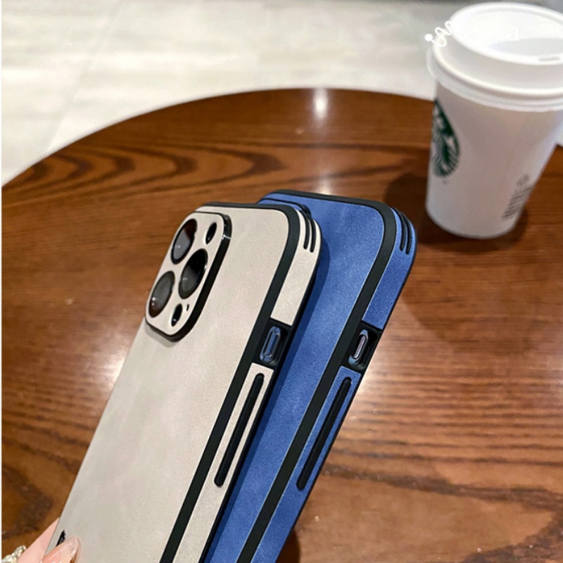 Ốp Điện Thoại Da Chống Sốc Chống Dấu Vân Tay Cho iPhone 14 13 12 Pro max 14 plus