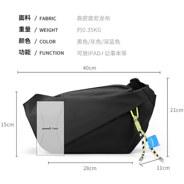 Túi Đeo Chéo Cỡ Lớn Đa Năng Chất Lượng Dành Cho Nam