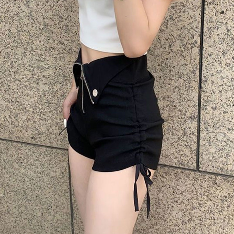 Quần short XINLANYASHE lưng cao quyến rũ thời trang phong cách Hàn Quốc cho nữ