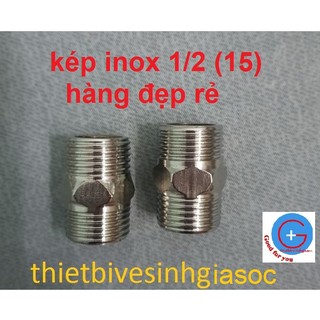 Kép inox ren 1/2 - đường kính ngoài 20 mm- hàng dày dành cho công trình