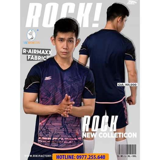 Quần Áo Thương Hiệu RIKI ROCK Chất Lượng Cao Cấp, Áo Đá Bóng Không Logo - Vicsport